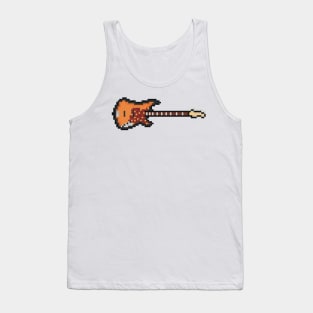 Pixel Jazz Bass Guitar Tank Top